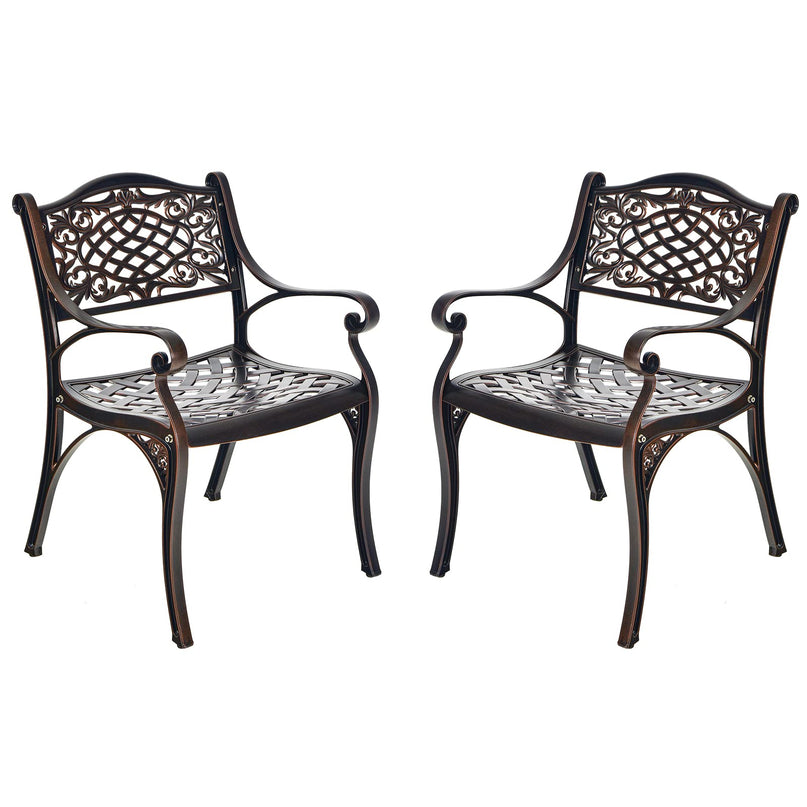 Giantex Patio Chairs, Outdoor Armchairs for Garden Deck Backyard Poolside