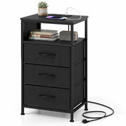 Black / 1 / 3 Drawer