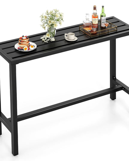 Table de bar rectangulaire d'extérieur Giantex à hauteur de comptoir