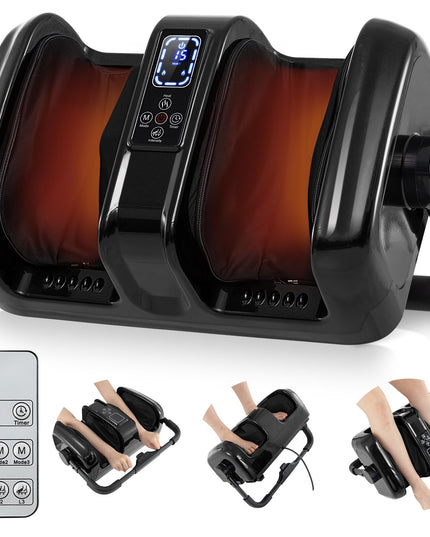 Giantex Foot Massager with Heat, 3 Massage Modes & Speed, Timer, 3 Intensity, Washable Cover