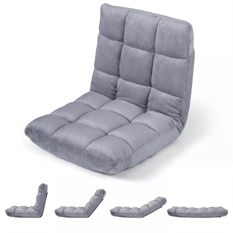 Chaise de sol Giantex avec 14 positions réglables (61 x 49,5 x 50,8 cm)