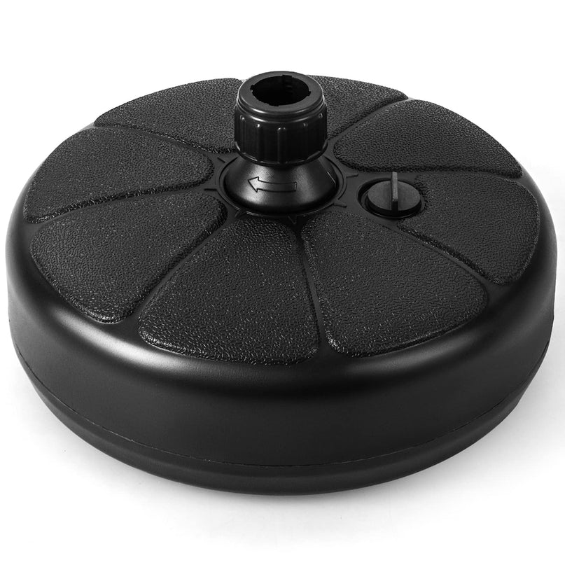 Giantex Fillable Umbrella Base, Water and Sand Filled Umbrella Stand, Fits 1.5" Patio Umbrella Pole