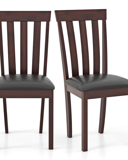 Giantex Wood Dining Chair, Mid Century Dining Side Chairs for Kitchen, Dining Room, Restaurant