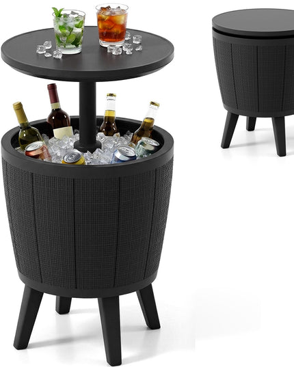 Table de bar de piscine Giantex 3 en 1 avec bouchon de vidange