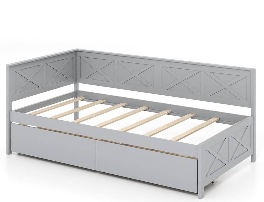 Giantex Twin Daybed with 2 Storage Drawers