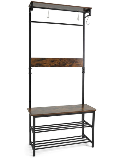 Meuble d'entrée Giantex 4-en-1 avec banc et rangement à chaussures