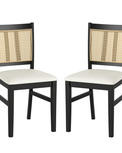Giantex Rattan Dining Chairs Set of 2/4 for Dining Living Room Restaurant