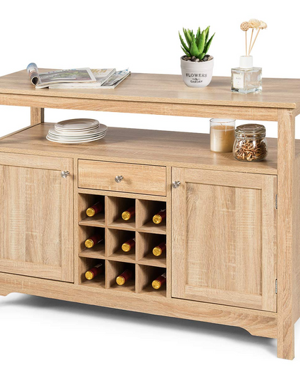 Giantex Buffet Server Sideboard, Console Table, Wood Dining Table