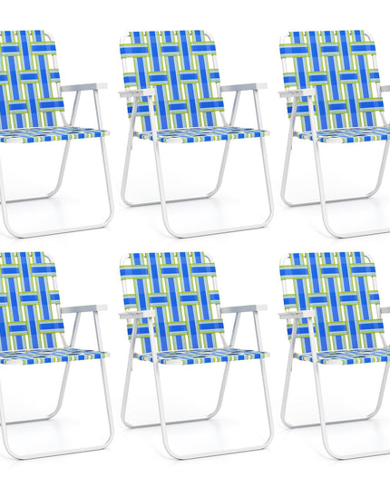 Giantex 2/4/6-Pack Lightweight Folding Camping Chairs