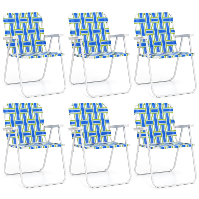 Giantex 2/4/6-Pack Lightweight Folding Camping Chairs
