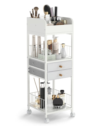 Giantex Rolling Makeup Organizer Cart with Drawers & Shelves