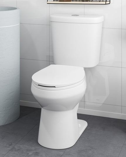 Giantex Two-Piece Elongated Toilet with 17.5" ADA Comfort Height Seat