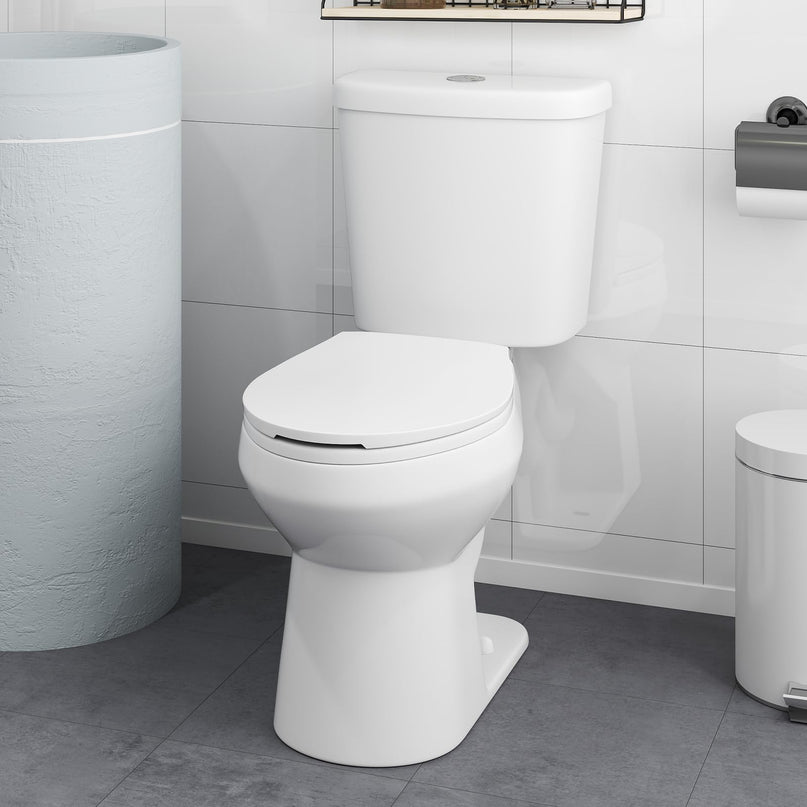 Giantex Two-Piece Elongated Toilet with 17.5" ADA Comfort Height Seat