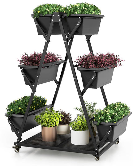 Giantex 6-Tier Rolling Raised Garden Bed