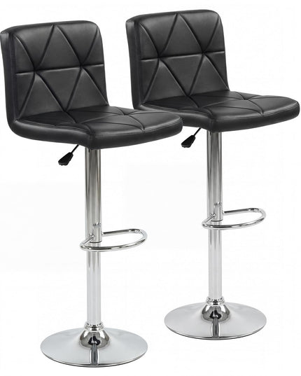 Giantex Adjustable Bar Chairs with Back and Footrest for Kitchen Island