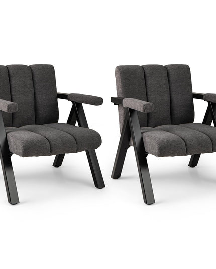 Giantex Mid-Century Modern Accent Chair Comfy Oversized Reading Chair