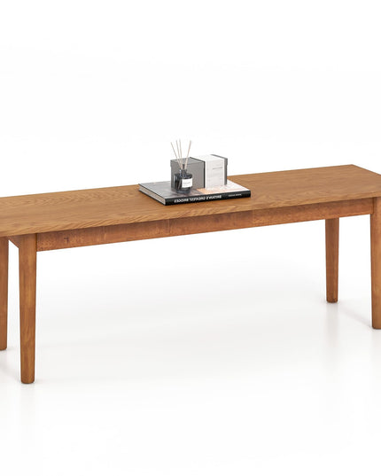 Giantex Wood Dining Bench, Entryway Bench w/Solid Rubber Wood Legs, 660 LBS Weight Capacity
