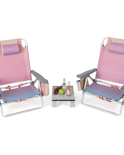 Giantex Beach Chair 2-Pack Sling Camping Chair