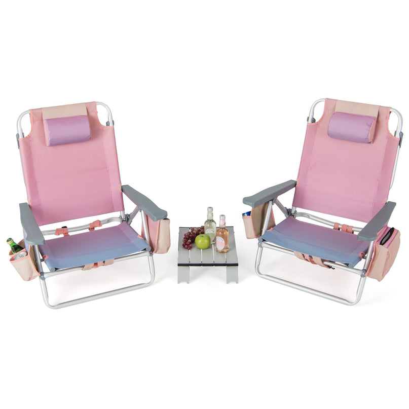 Giantex Beach Chair 2-Pack Sling Camping Chair