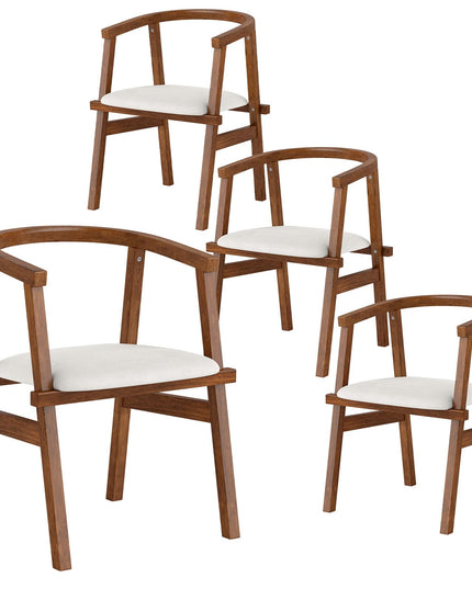 Giantex Wooden Dining Chairs Set of 2/4