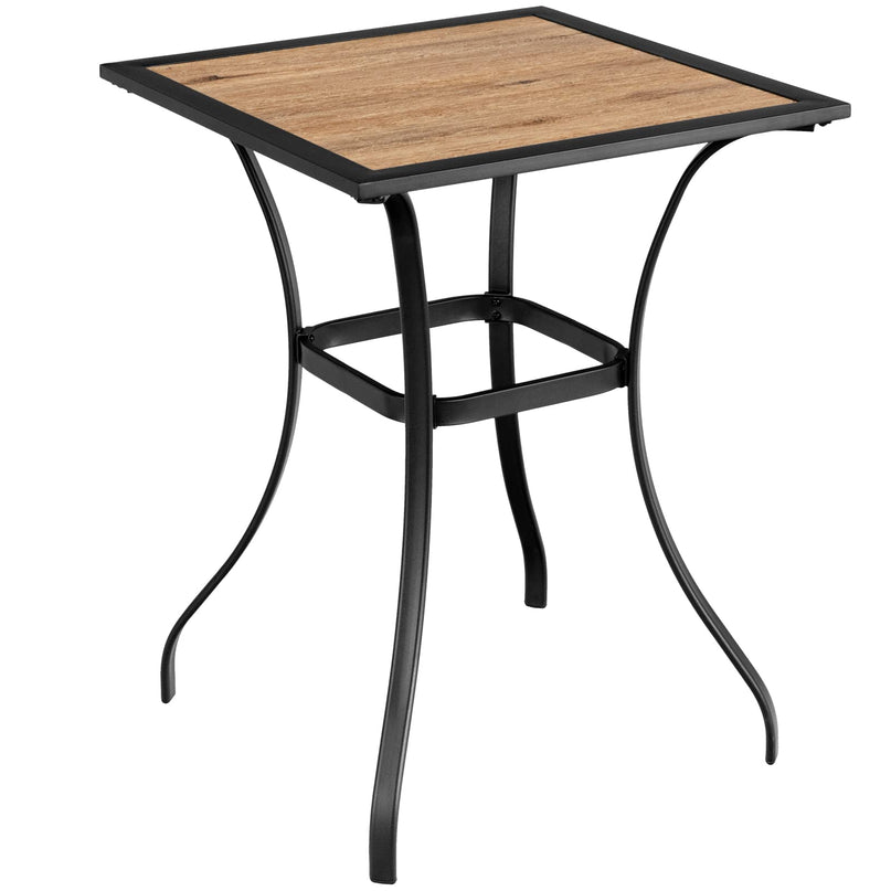 Patio Bar Table Outdoor Square Bistro Bar High Table