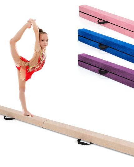 Giantex 7FT Folding Floor Balance Beam for Girls