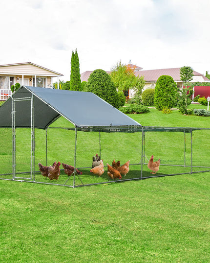 Giantex 20ft Large Metal Chicken Coop