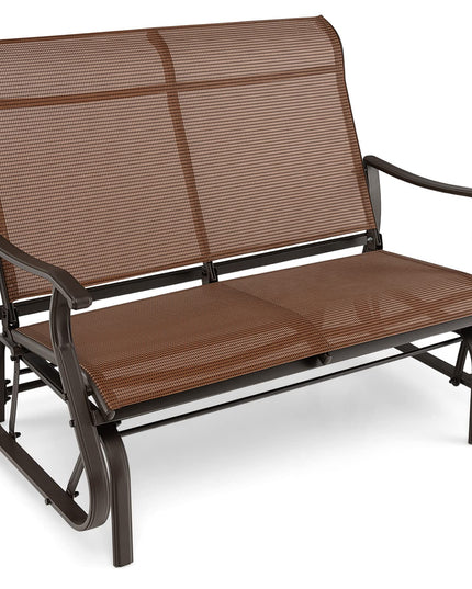 Giantex Outdoor Glider Bench Chair - Extra-Large 2 Person Loveseat