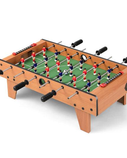 Giantex 27" Foosball Table, Easily Assemble Wooden Soccer Game Table Top w/ Footballs