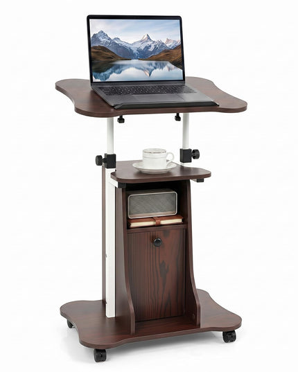 Giantex Mobile Podium Stand for Home Office
