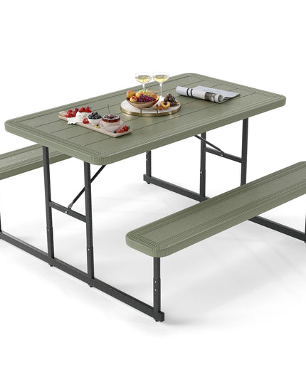 Giantex Picnic Table Bench Set for 4 People