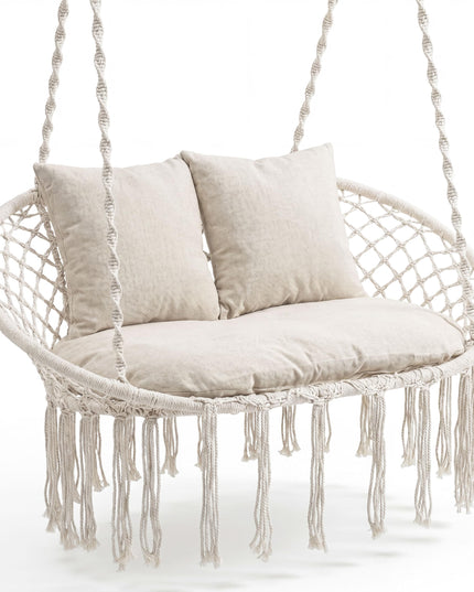 Giantex Double Hammock Chair with Cushions