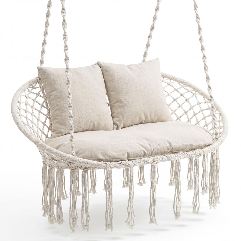 Giantex Double Hammock Chair with Cushions