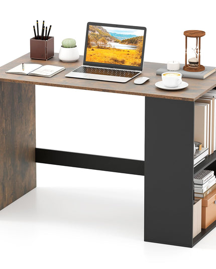 Giantex Petit Bureau avec Étagère pour Chambre à Coucher