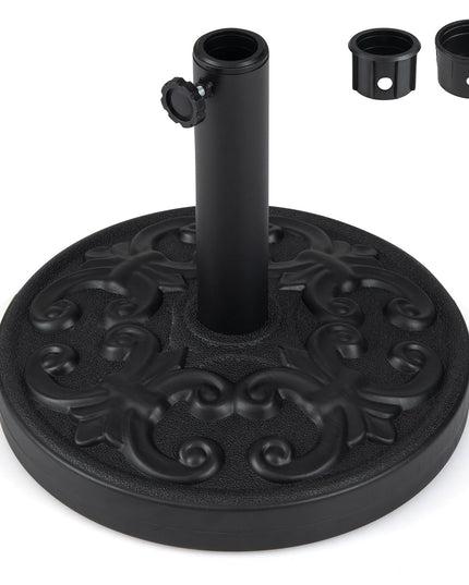 Giantex 27 lbs Patio Umbrella Base Pre-Filled Cement Weighted Umbrella Base