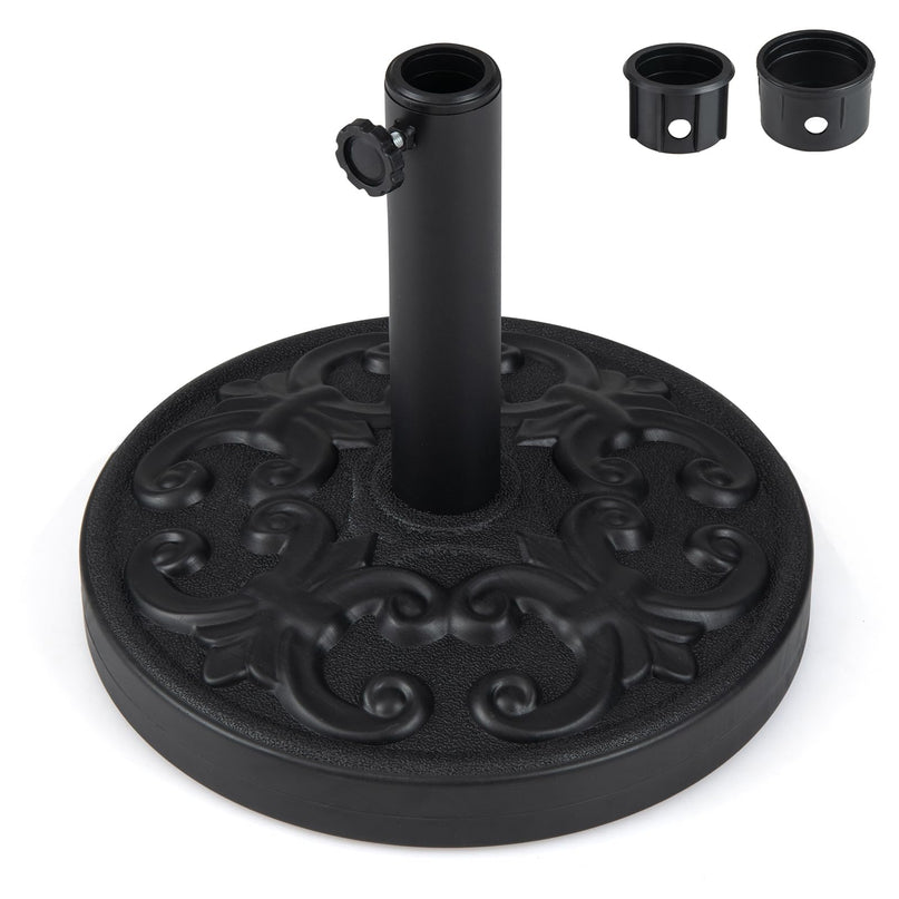 Giantex 27 lbs Patio Umbrella Base Pre-Filled Cement Weighted Umbrella Base