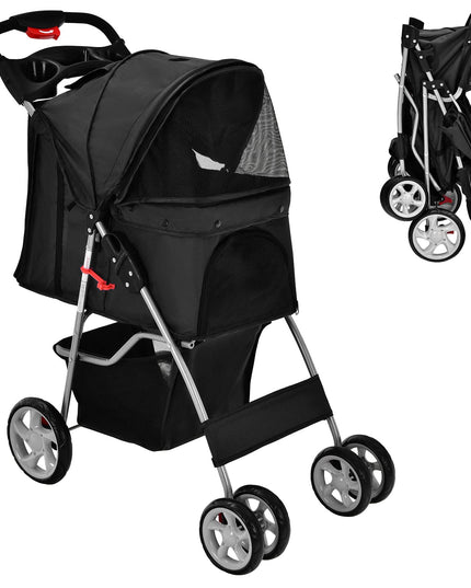Pet Stroller for Small Medium Dogs Cats Puppy - Giantex