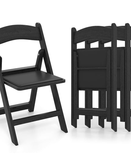 Chaises d'événement portables en résine Giantex avec siège rembourré