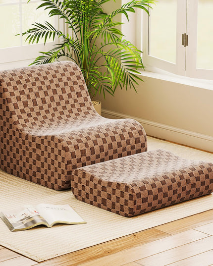 Giantex Bean Bag Chair with Ottoman for Living Room