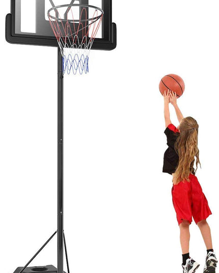 Height Adjustable 8.5-10 Ft Outdoor Indoor Basketball Stand for Kids Youth