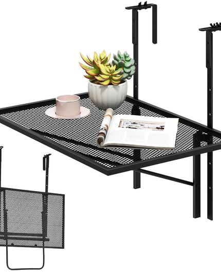 Giantex Outdoor Folding Hanging Table - Balcony Railing Table