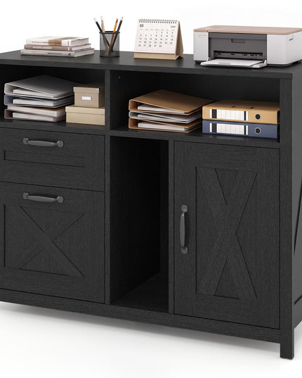 GIANTEX File Cabinet with 2 Drawers for Letter/A4 (37.5"x13"x28.5")