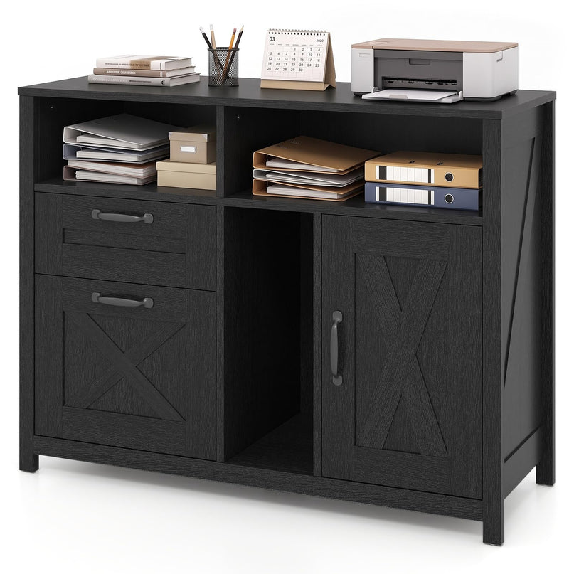 GIANTEX File Cabinet with 2 Drawers for Letter/A4 (37.5"x13"x28.5")