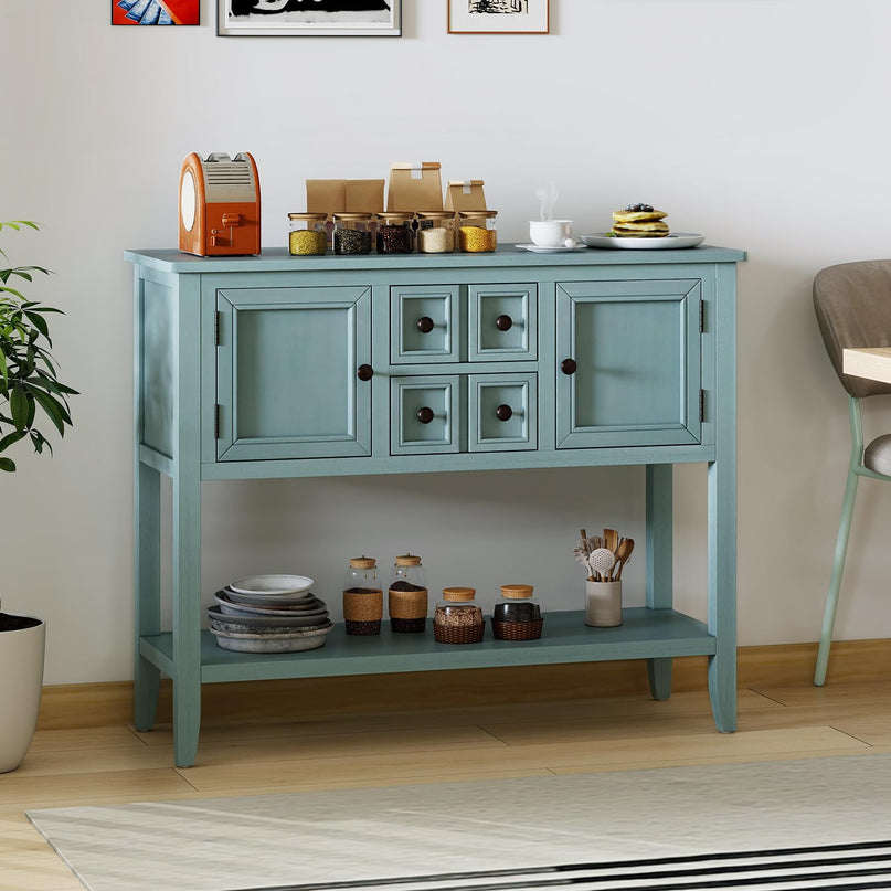 Giantex Sideboard Buffet Cabinet with Storage, 42’’ Wood Credenza