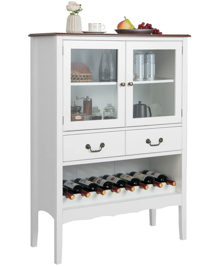 Giantex Buffet Wine Cabinet with Storage - Standing Sideboard