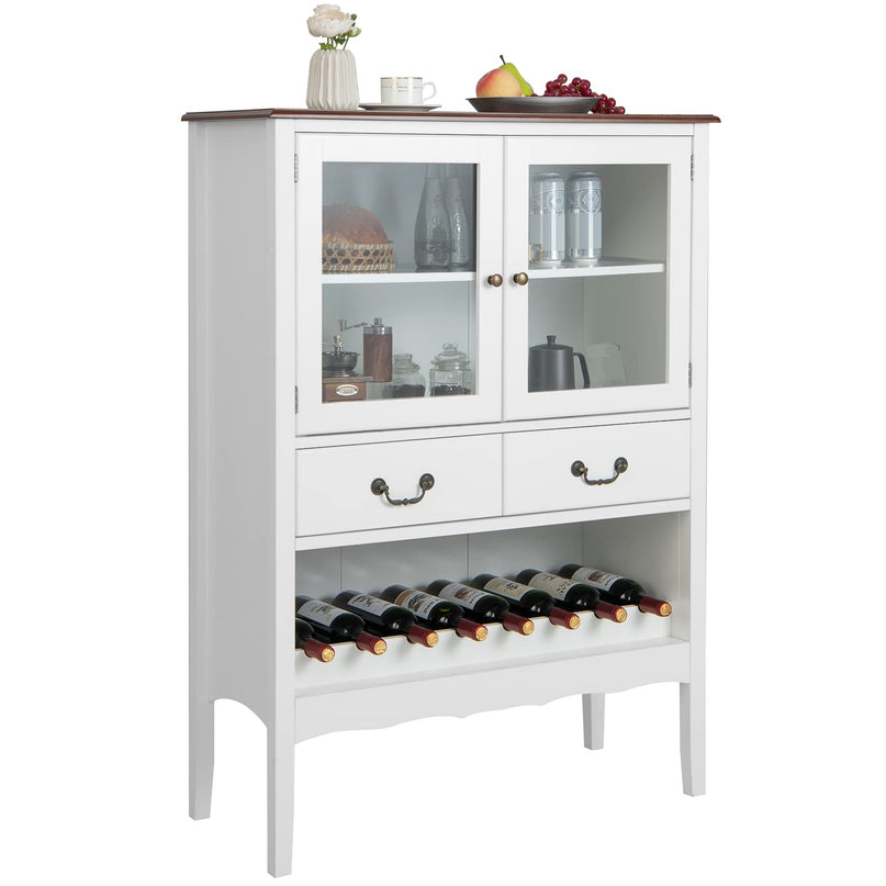 Giantex Buffet Wine Cabinet with Storage - Standing Sideboard
