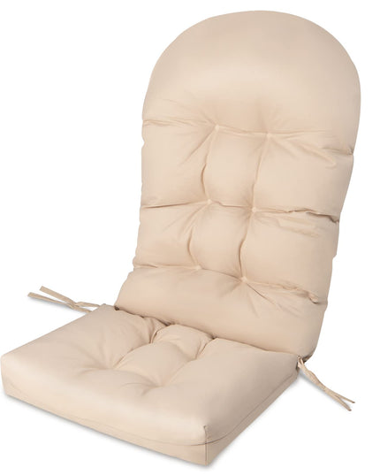 Giantex Patio Adirondack Chair Cushion - 49"x 23"High Back Rocking Chair Cushion w/Fixing Straps, Durable & Fade Resistant