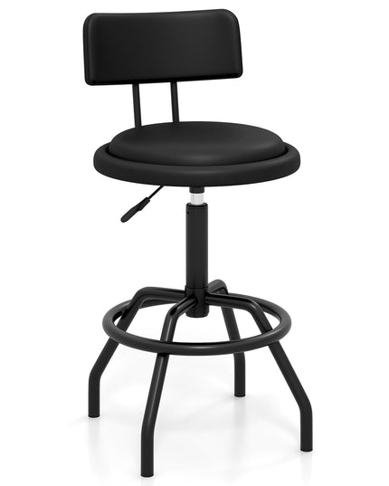Giantex Swivel Bar Stools Set of 1/2/3/4, 24.5"-29" Height Adjustable Counter Height Chairs w/Back