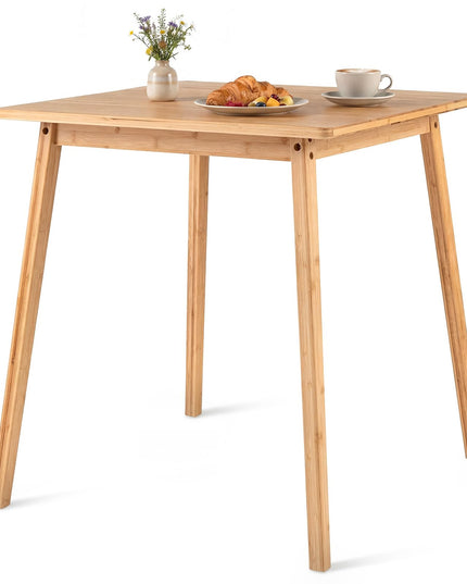 Table à manger Giantex en bambou de 27,5 pouces pour 2 à 4 personnes