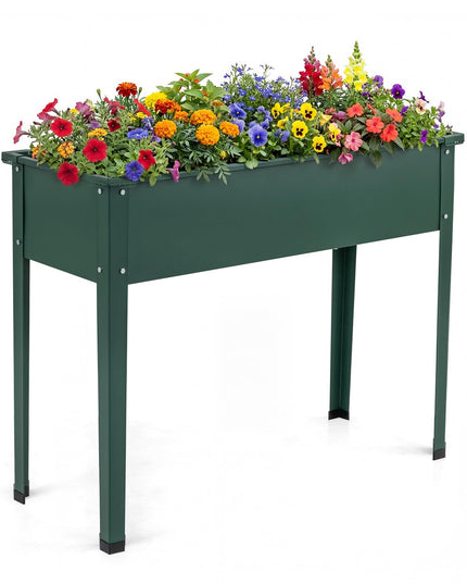 Giantex Metal Raised Garden Bed with Legs(40”x16”x32”)